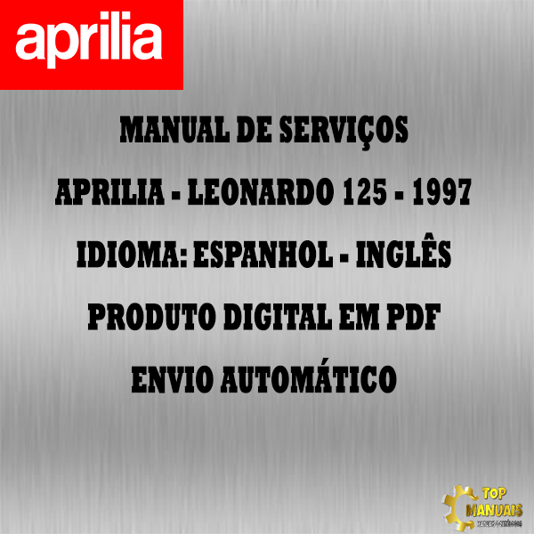 Manual De Serviços - Aprilia - Leonardo 125 - 1997