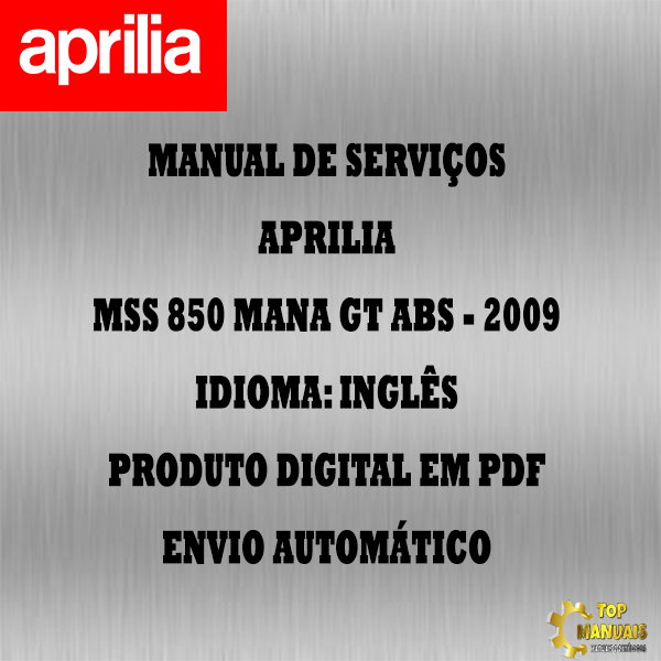 Manual De Serviços - Aprilia - MSS 850 Mana Gt Abs - 2009