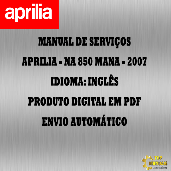 Manual De Serviços - Aprilia - NA 850 Mana - 2007