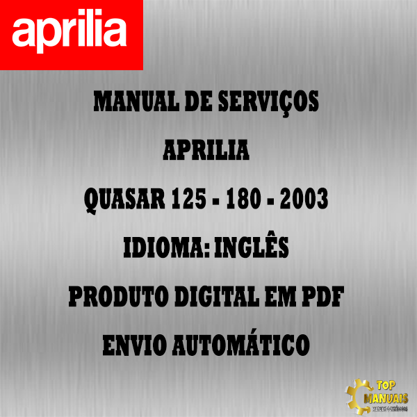 Manual De Serviços - Aprilia - Quasar 125 - 180 - 2003