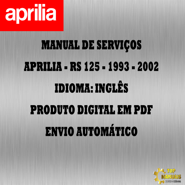 Manual De Serviços - Aprilia - RS 125 - 1993 - 2002