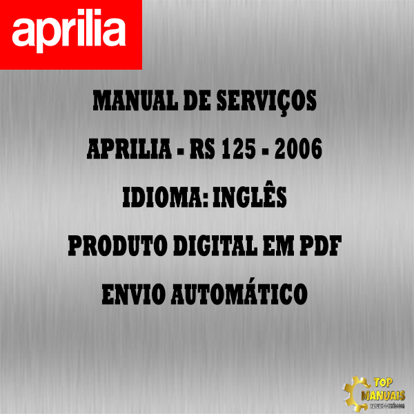 Manual De Serviços - Aprilia - RS 125 - 2006