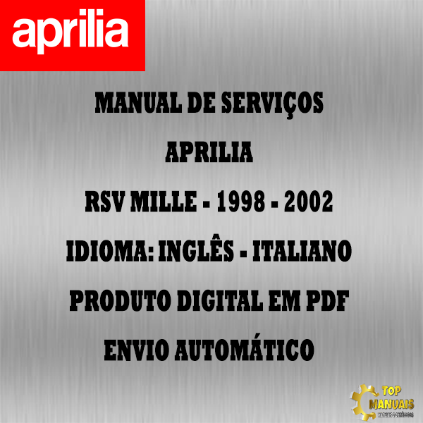 Manual De Serviços - Aprilia - RSV Mille - 1998 - 2002