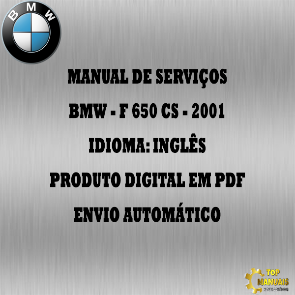 Manual De Serviços - Bmw - F 650 CS - 2001