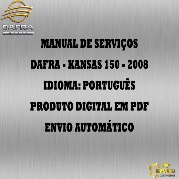 Manual De Serviços - Dafra - Kansas 150 - 2008