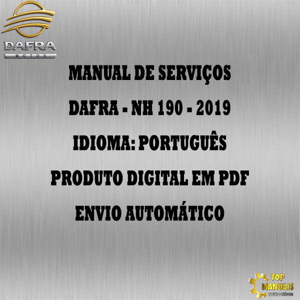 Manual De Serviços - Dafra - NH 190 - 2019