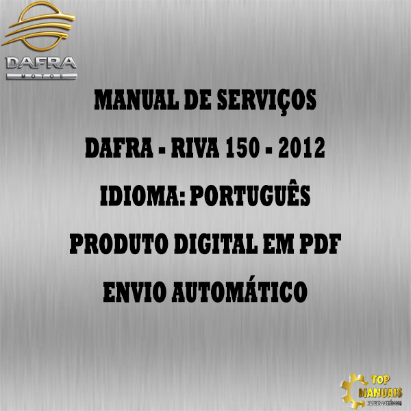 Manual De Serviços - Dafra - Riva 150 - 2012