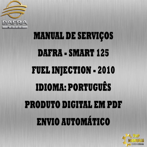 Manual De Serviços - Dafra - Smart 125 Fuel Injection - 2010