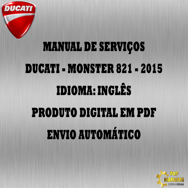 Manual De Serviços - Ducati - Monster 821 - 2015