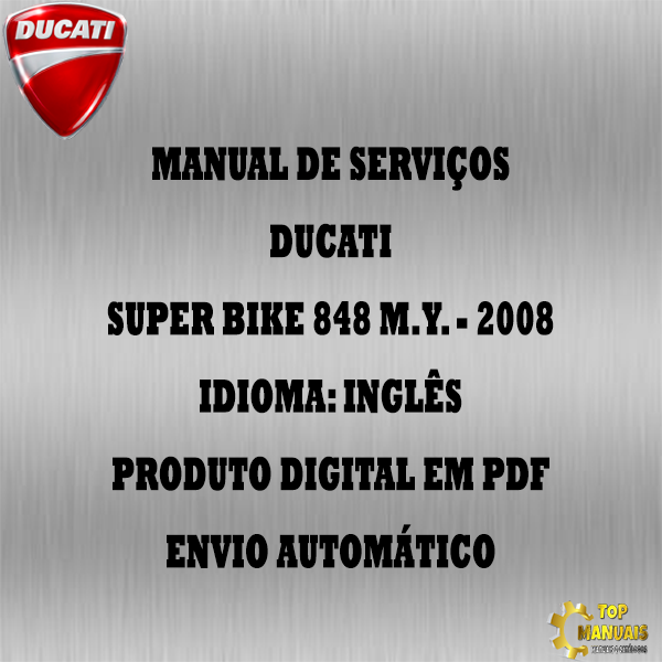 Manual De Serviços - Ducati - Super Bike 848 M.Y. - 2008