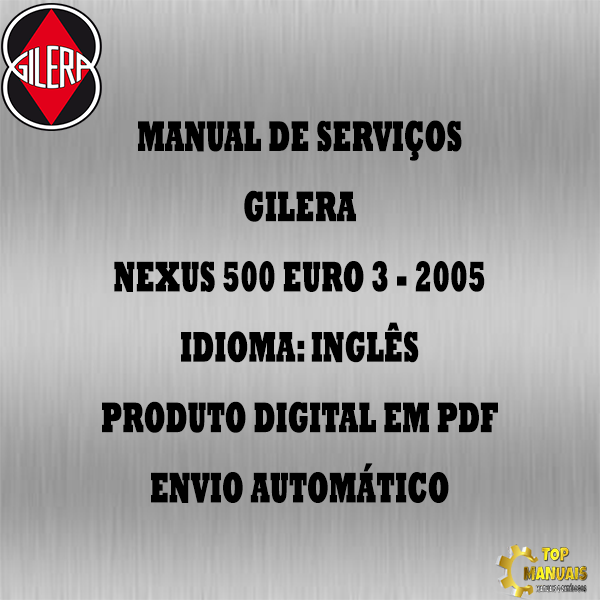 Manual De Serviços - Gilera - Nexus 500 euro 3 - 2005