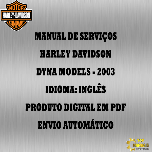 Manual De Serviços - Harley Davidson - Dyna Models - 2003