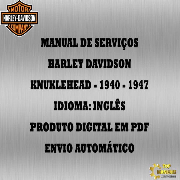 Manual De Serviços - Harley Davidson - Knuklehead - 1940 - 1947