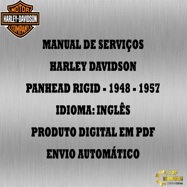 Manual De Serviços - Harley Davidson - Panhead Rigid - 1948 - 1957