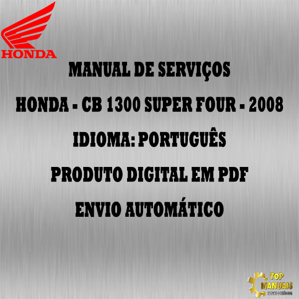 Manual De Serviços - Honda - CB 1300 Super Four - 2008