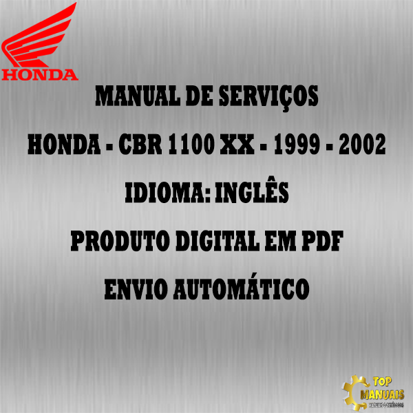 Manual De Serviços - Honda - CBR 1100 XX - 1999 - 2002