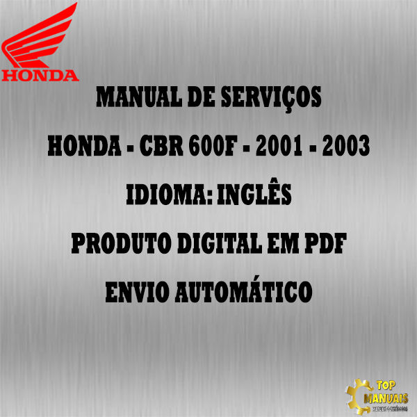 Manual De Serviços - Honda - CBR 600F - 2001 - 2003