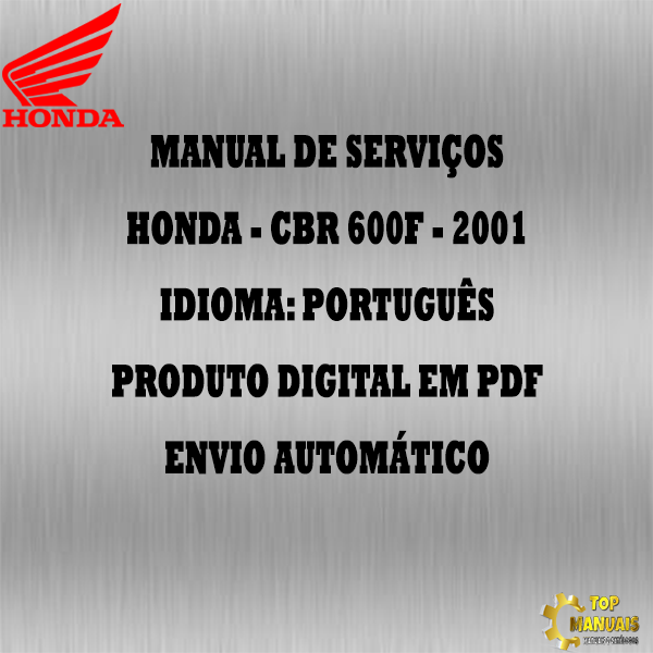 Manual De Serviços - Honda - CBR 600F - 2001