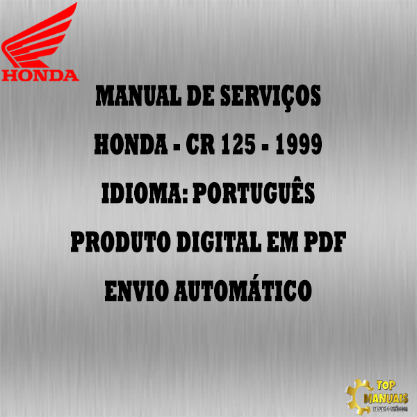 Manual De Serviços - Honda - CR 125 - 1999