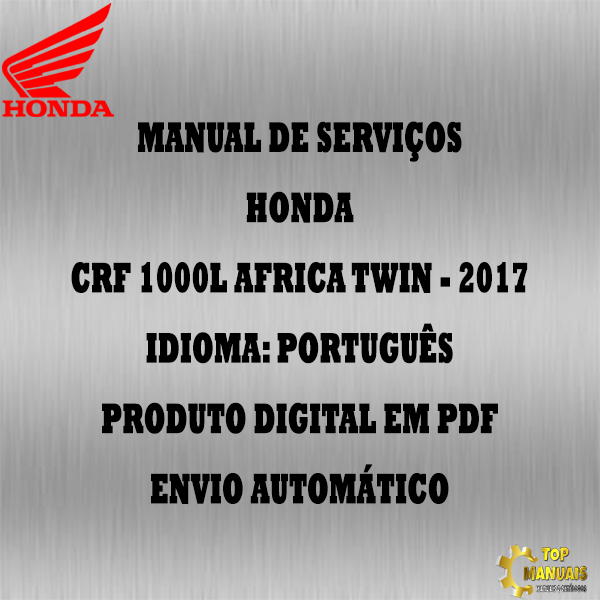 Manual De Serviços - Honda - CRF 1000L Africa Twin - 2017