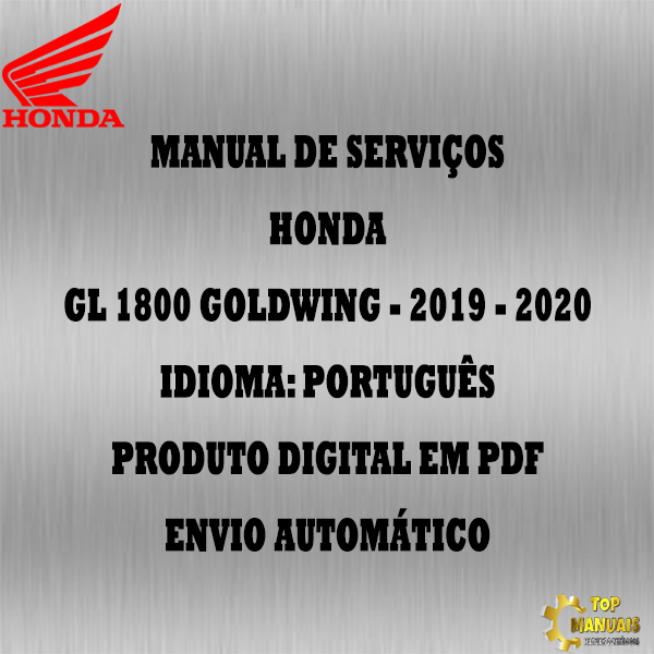 Manual De Serviços - Honda - GL 1800 GOLDWING - 2019 - 2020