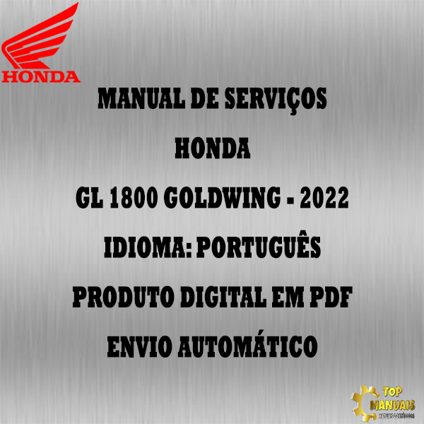 Manual De Serviços - Honda - GL 1800 GOLDWING - 2022