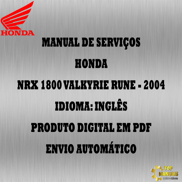 Manual De Serviços - Honda - NRX 1800 Valkyrie Rune - 2004