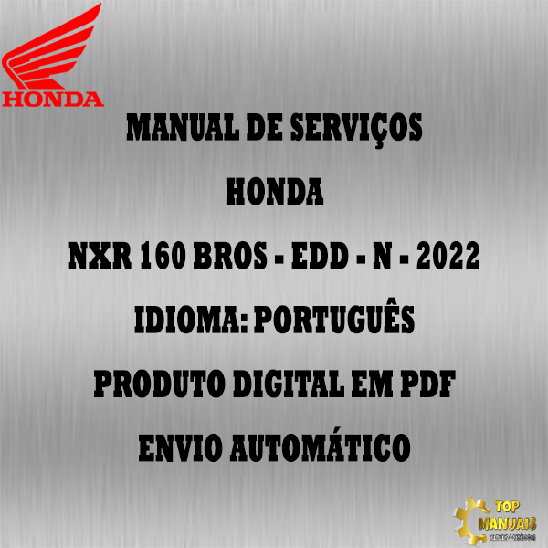 Manual De Serviços - Honda - NXR 160 Bros - EDD - N - 2022