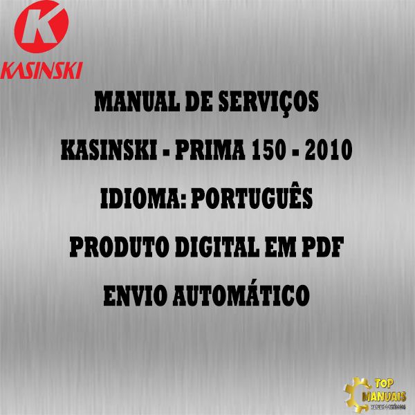 Manual De Serviços - Kasinski - Prima 150 - 2010