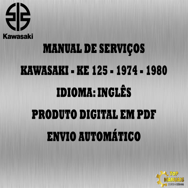 Manual De Serviços - Kawasaki - KE 125 - 1974 - 1980