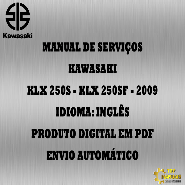 Manual De Serviços - Kawasaki - KLX 250S - KLX 250SF - 2009