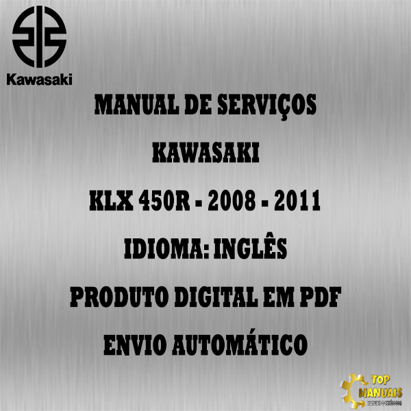 Manual De Serviços - Kawasaki - KLX 450R - 2008 - 2011