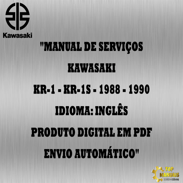 Manual De Serviços - Kawasaki - KR-1 - KR-1S - 1988 - 1990