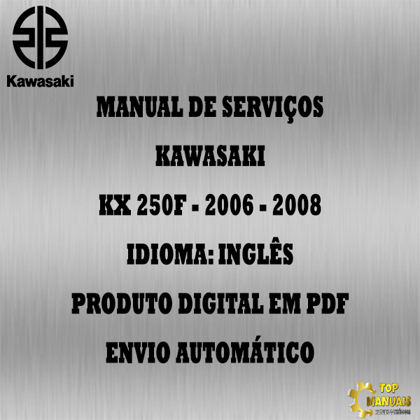 Manual De Serviços - Kawasaki - KX 250F - 2006 - 2008