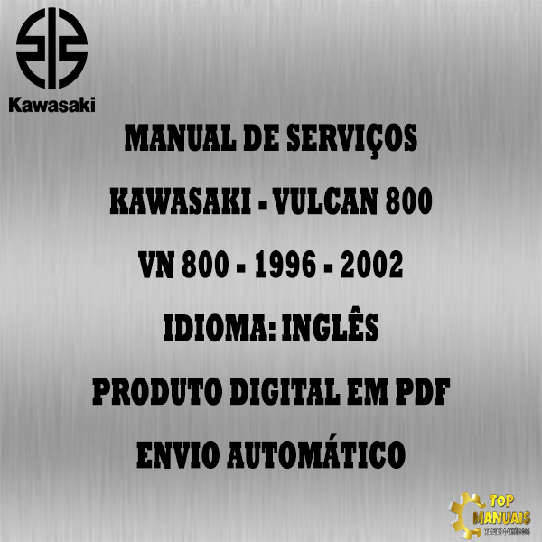 Manual De Serviços - Kawasaki - Vulcan 800 - VN 800 - 1996 - 2002