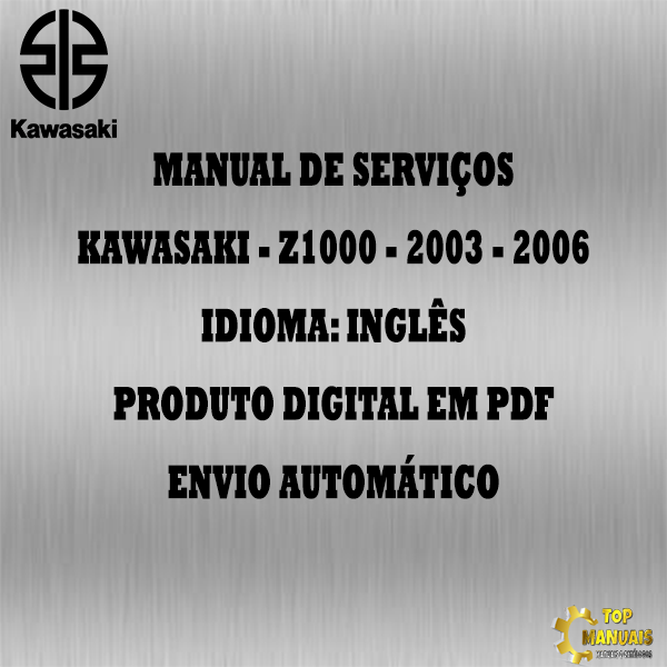 Manual De Serviços - Kawasaki - Z1000 - 2003 - 2006