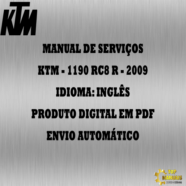 Manual De Serviços - Ktm - 1190 RC8 R - 2009