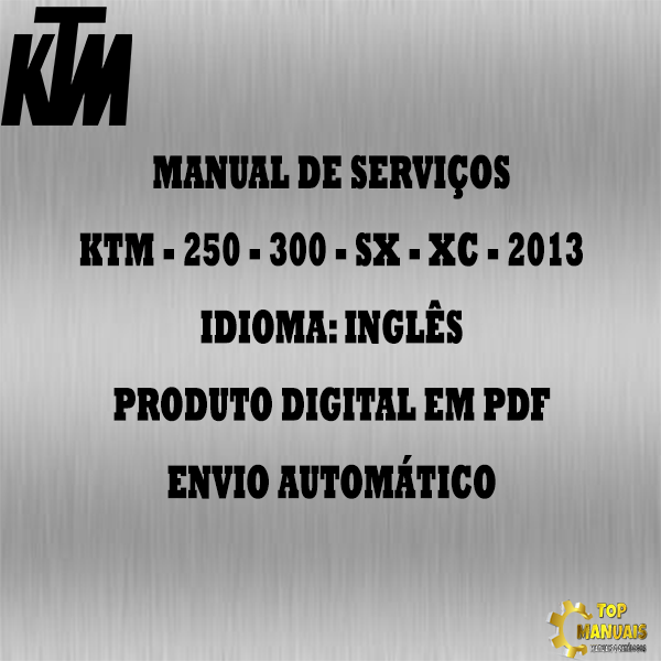 Manual De Serviços - Ktm - 250 - 300 - SX - XC - 2013