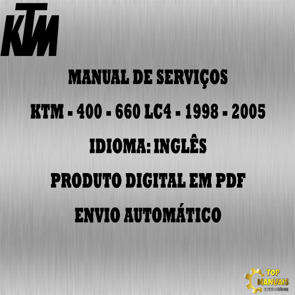 Manual De Serviços - Ktm - 400 - 660 LC4 - 1998 - 2005