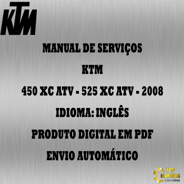 Manual De Serviços - Ktm - 450 XC ATV - 525 XC ATV - 2008