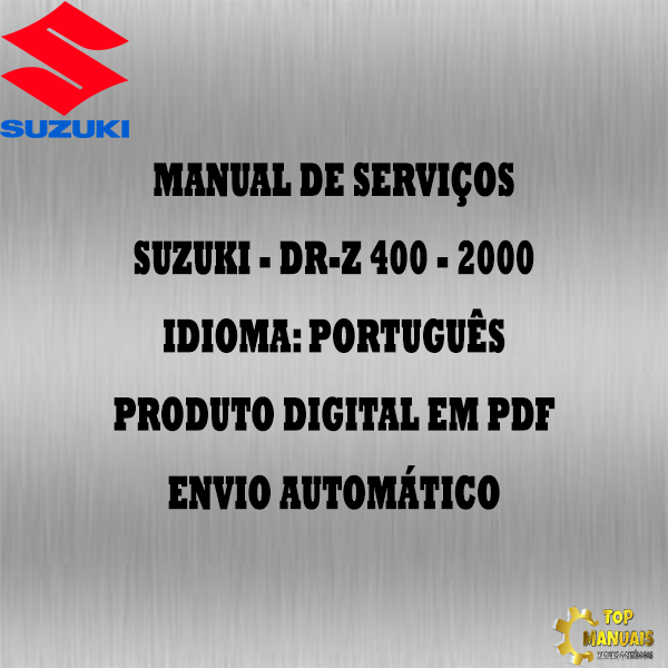 Manual De Serviços - Suzuki - DR-Z 400 - 2000