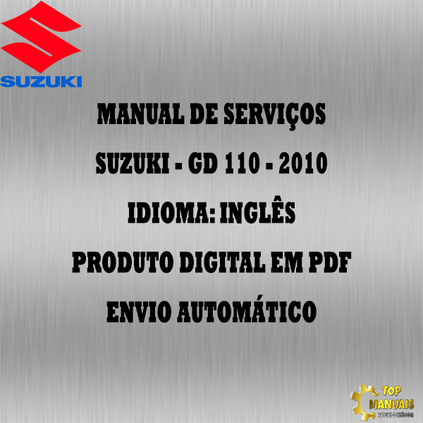 Manual De Serviços - Suzuki - GD 110 - 2010