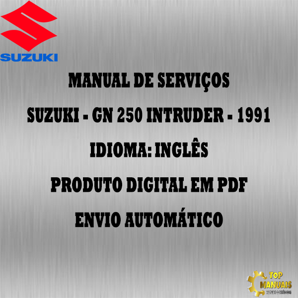 Manual De Serviços - Suzuki - GN 250 Intruder - 1991