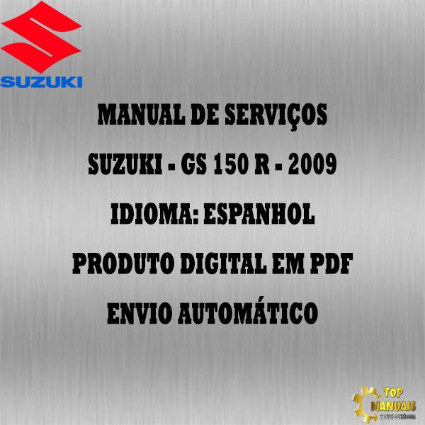 Manual De Serviços - Suzuki - GS 150 R - 2009