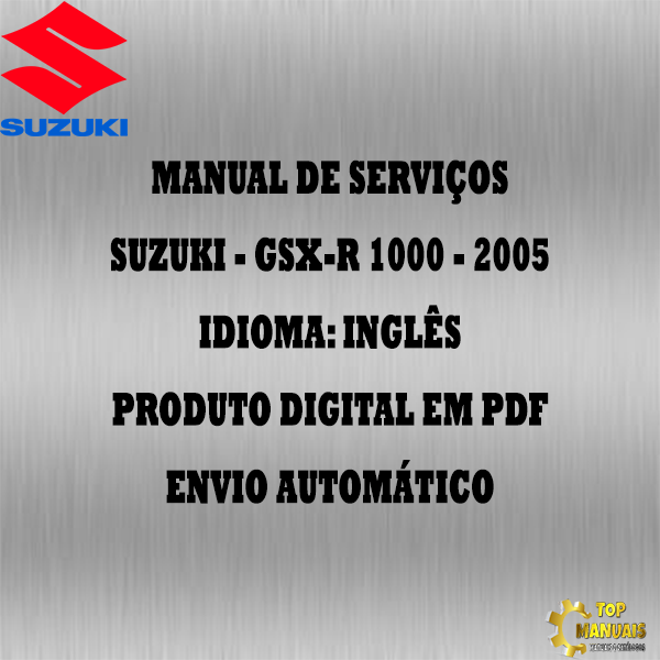 Manual De Serviços - Suzuki - GSX-R 1000 - 2005