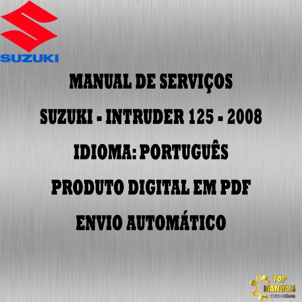 Manual De Serviços - Suzuki - Intruder 125 - 2008