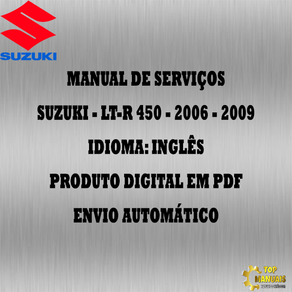 Manual De Serviços - Suzuki - LT-R 450 - 2006 - 2009