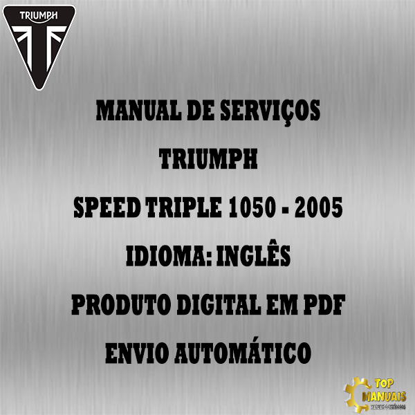 Manual De Serviços - Triumph - Speed Triple 1050 - 2005