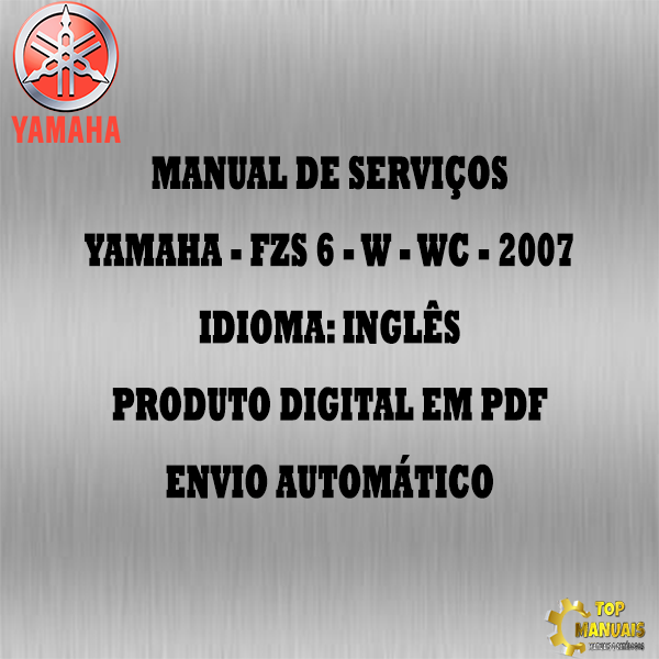 Manual De Serviços - Yamaha - FZS 6 - W - WC - 2007