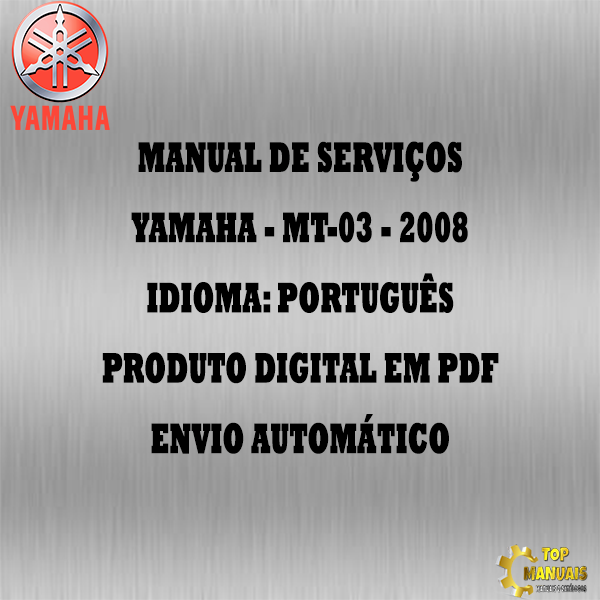 Manual De Serviços - Yamaha - MT-03 - 2008